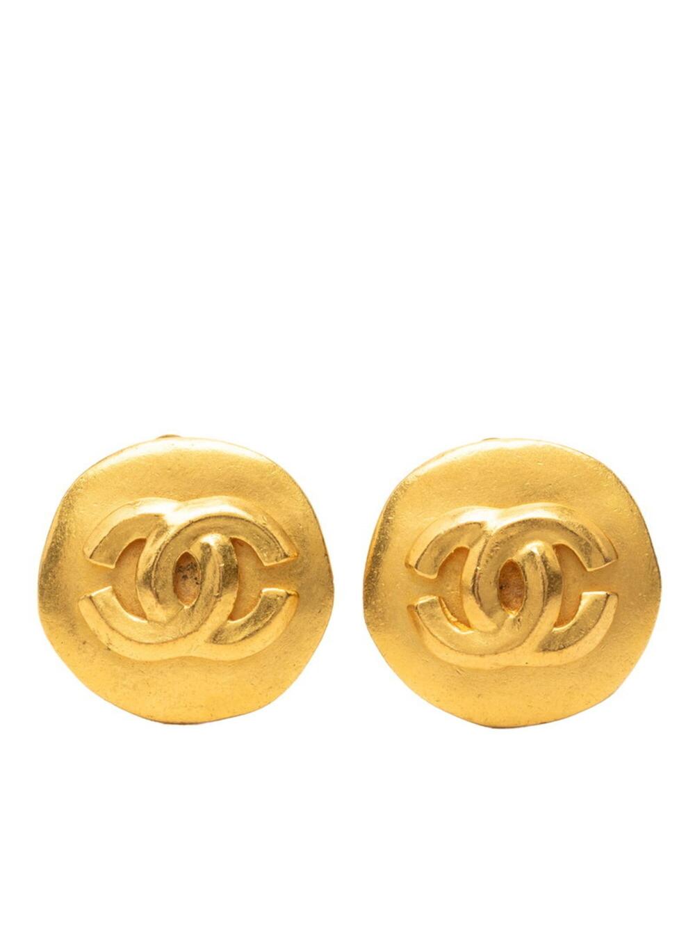 Chanel Cc Logo Clip-On Earrings Metal #371576C58B